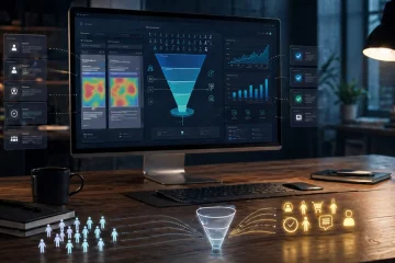 CRO optimización de conversión — embudo de ventas y análisis de comportamiento web